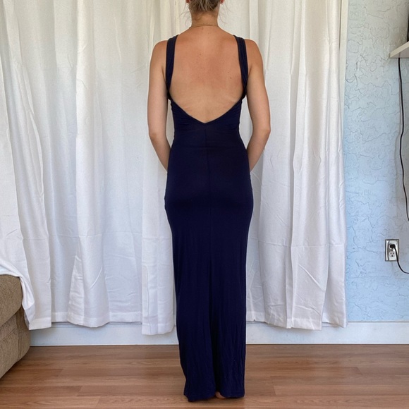 Low back maxi full length dress NEVER WORN - Picture 2 of 6
